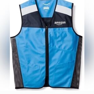 Amazon Blue and Black Vest 2 Vest Size L/XL
